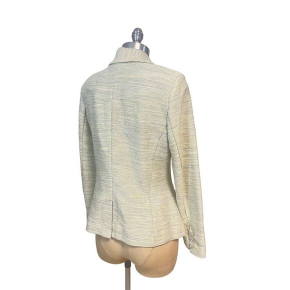 CAbi One Fine Day Lemon Zest Tweed Bouclé Blazer Jacket Size 8 #713 - Picture 4 of 6